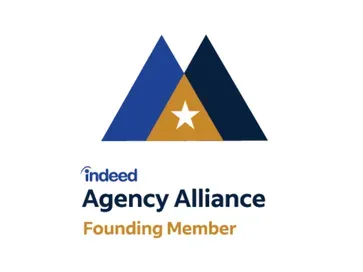 Logo of the Indeed Agency Alliance with the Founding Member designation