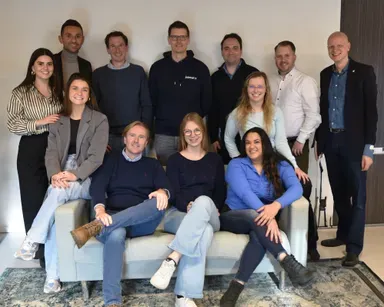 The Jobmatix team together at the office